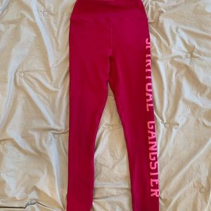 Spiritual gangster leggings pink